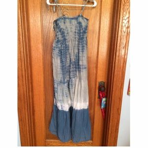 Cute Maxie blue tie dye sundress
