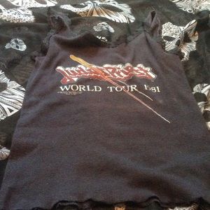 Vintage Judas Priest 1981 tour women's tank top