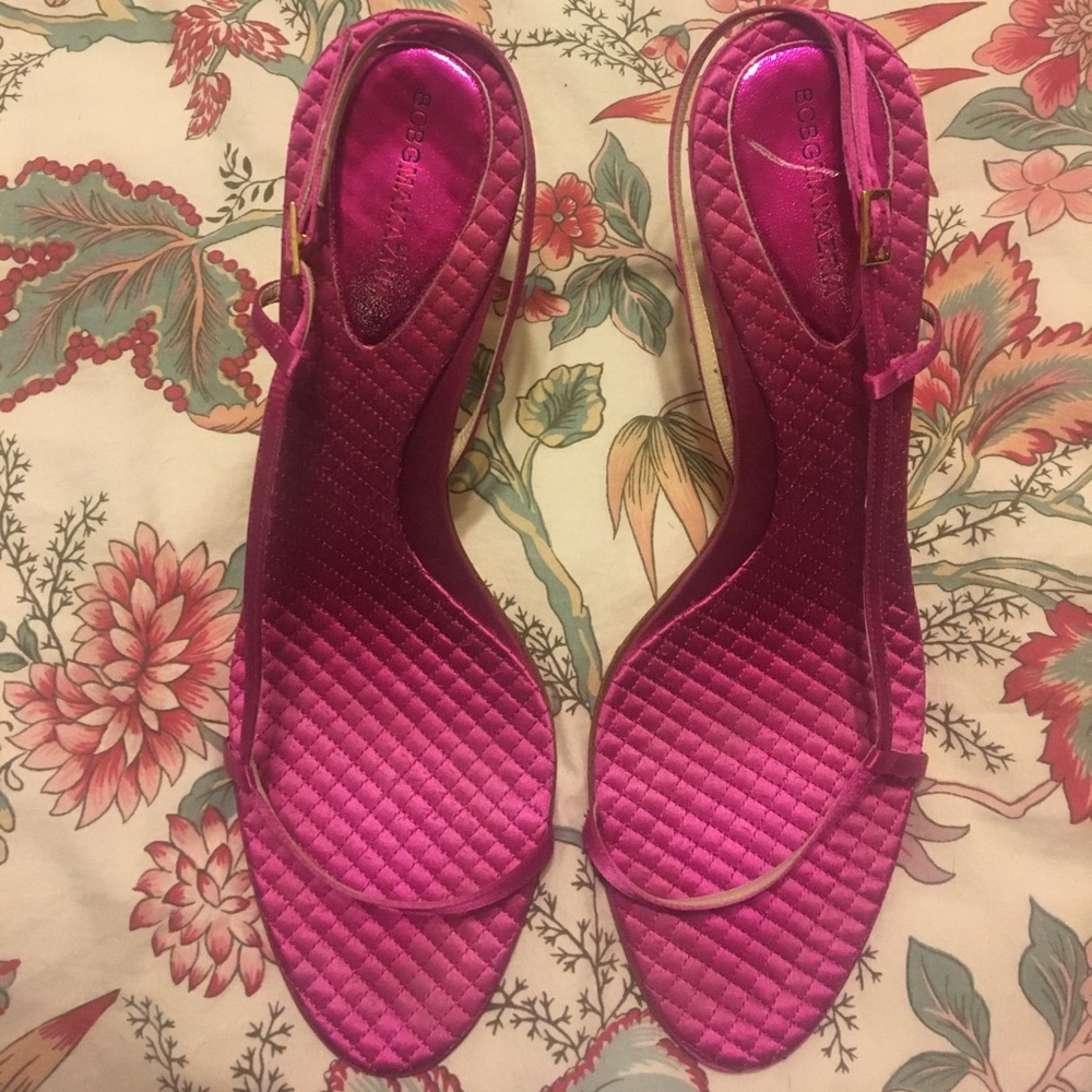 BCBG Maxazria pink heels