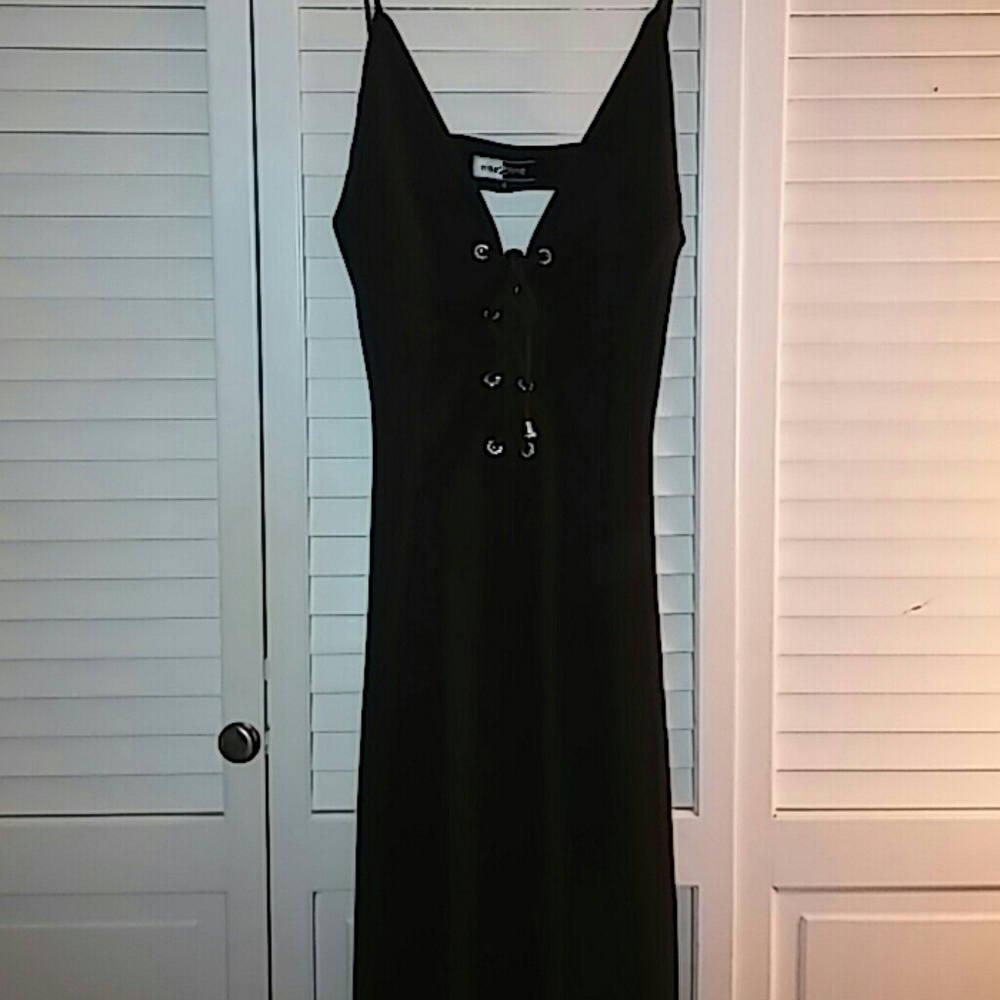 Black floor length dress