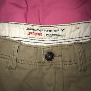 Men's American Eagle Khaki Longboard Shorts