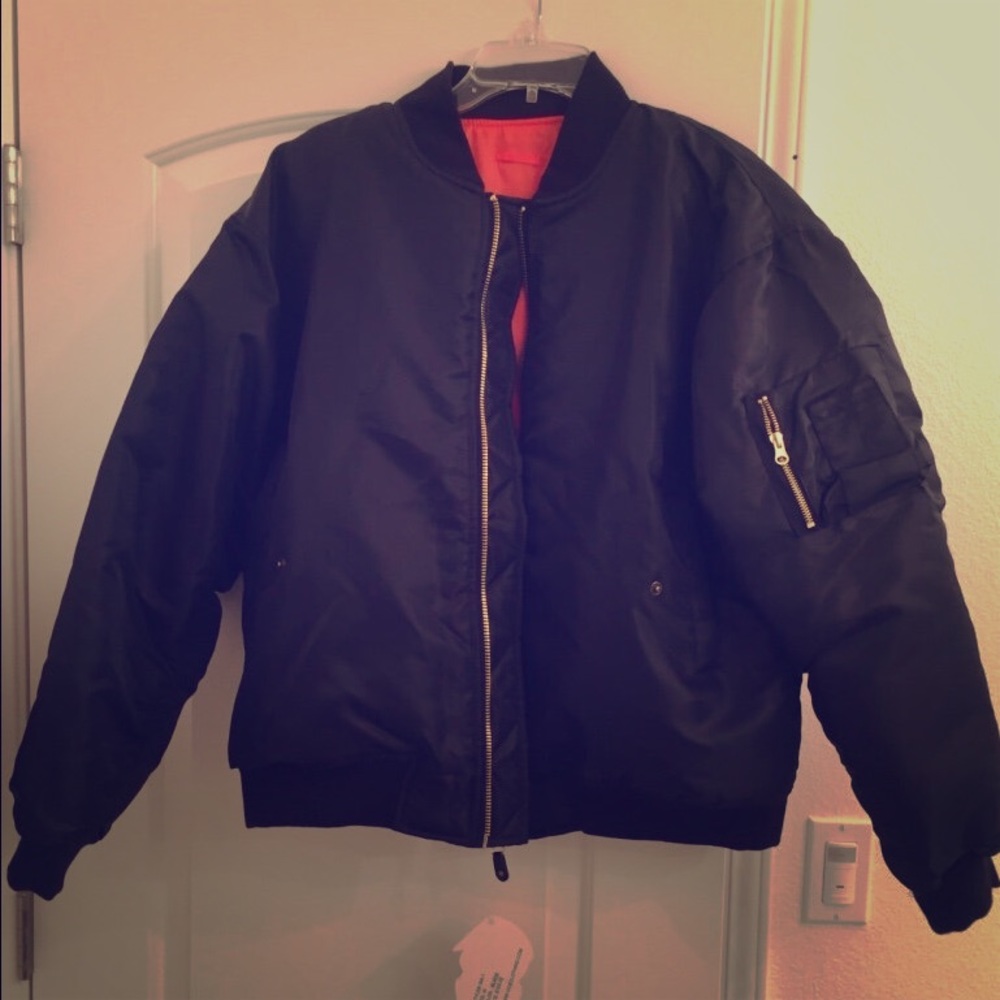 Black Bomber Jacket