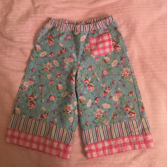 Lands' End Bottoms Kids Sz3t Little Girls Wide Leg 34 Pants Poshmark