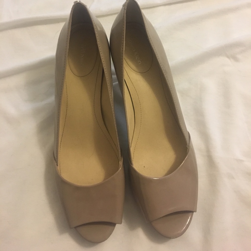 Tan Patton leather heels