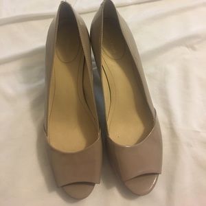 Tan Patton leather heels
