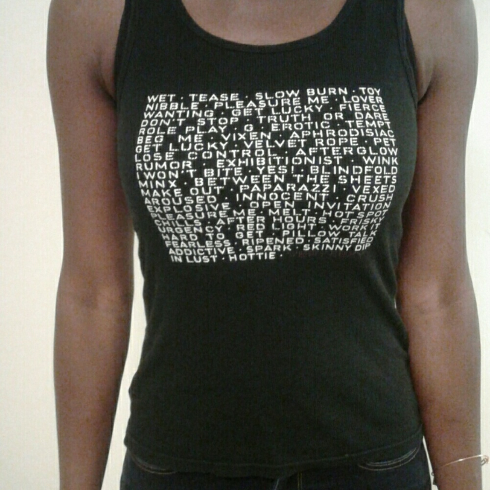 Victoria secret burn tee