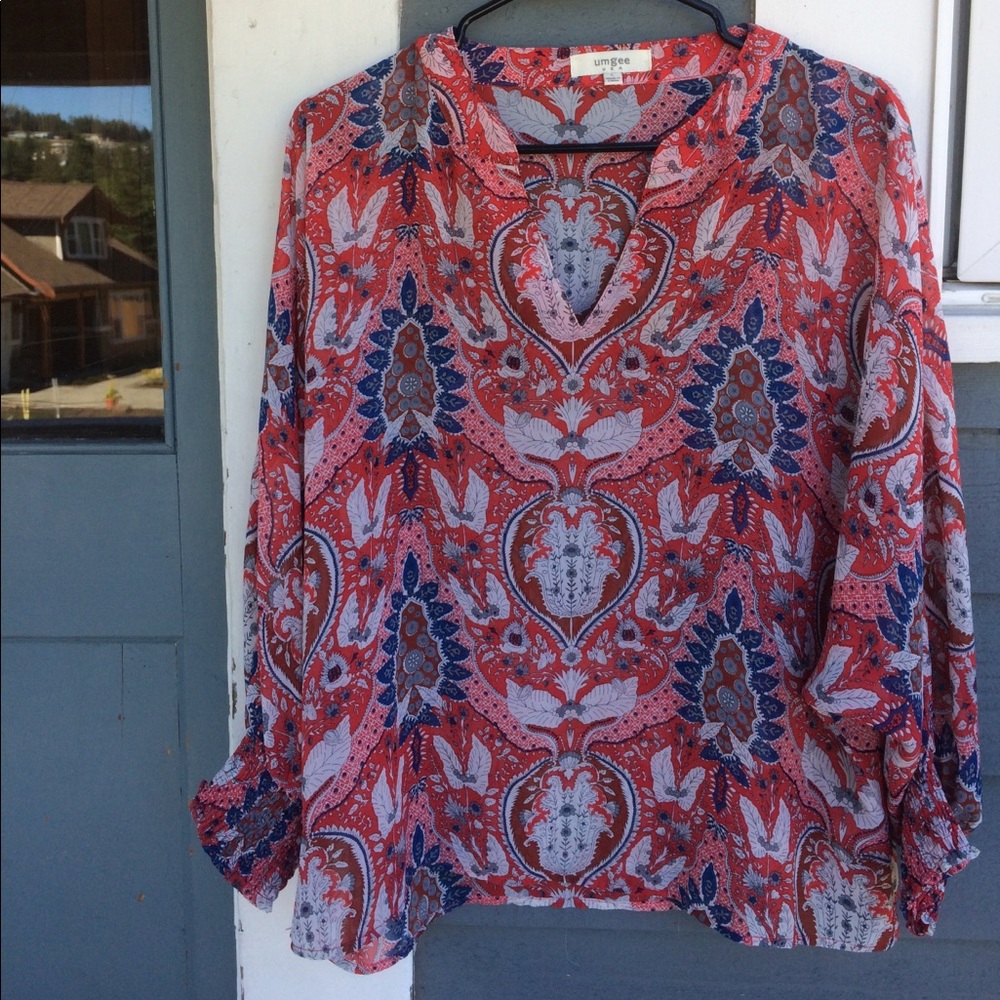 Paisley boho top