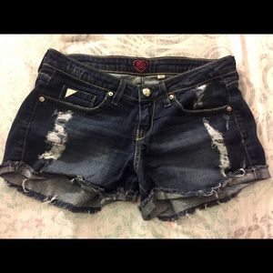 2B Bebe denim shorts