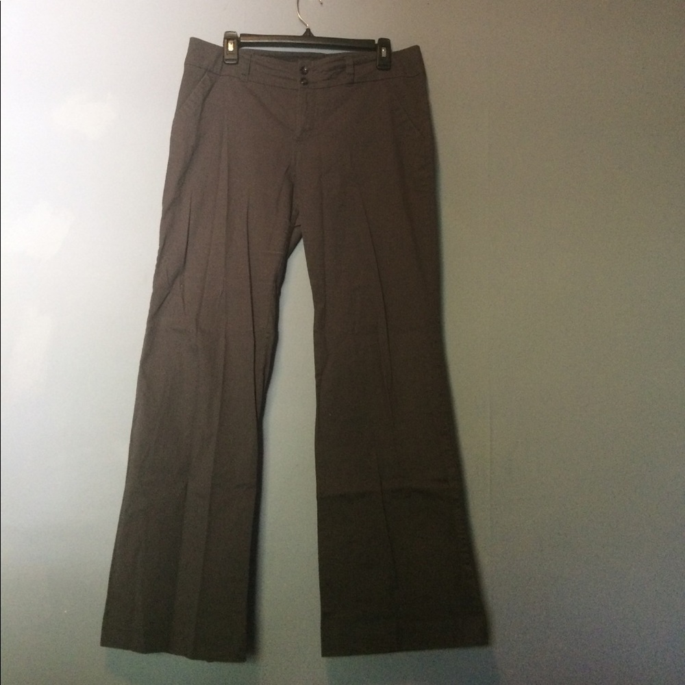 Grey Cotton Boot-cut Work Pants (by Old Navy)