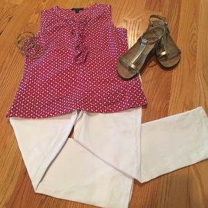 Banana Republic Sleeveless Pink Blouse
