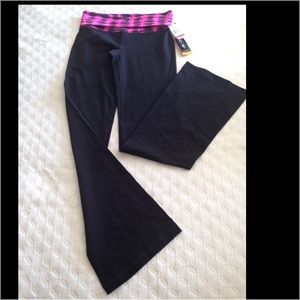 Ideology Stretch yoga pants black-pink size Xs