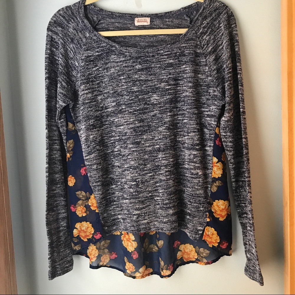 Women's Top With Sheer Top
