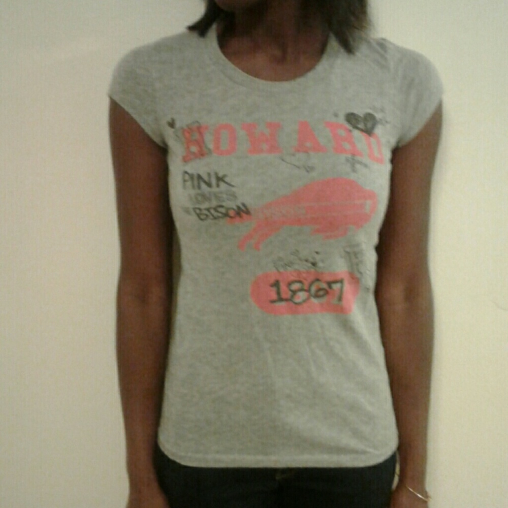Pink howard university tee