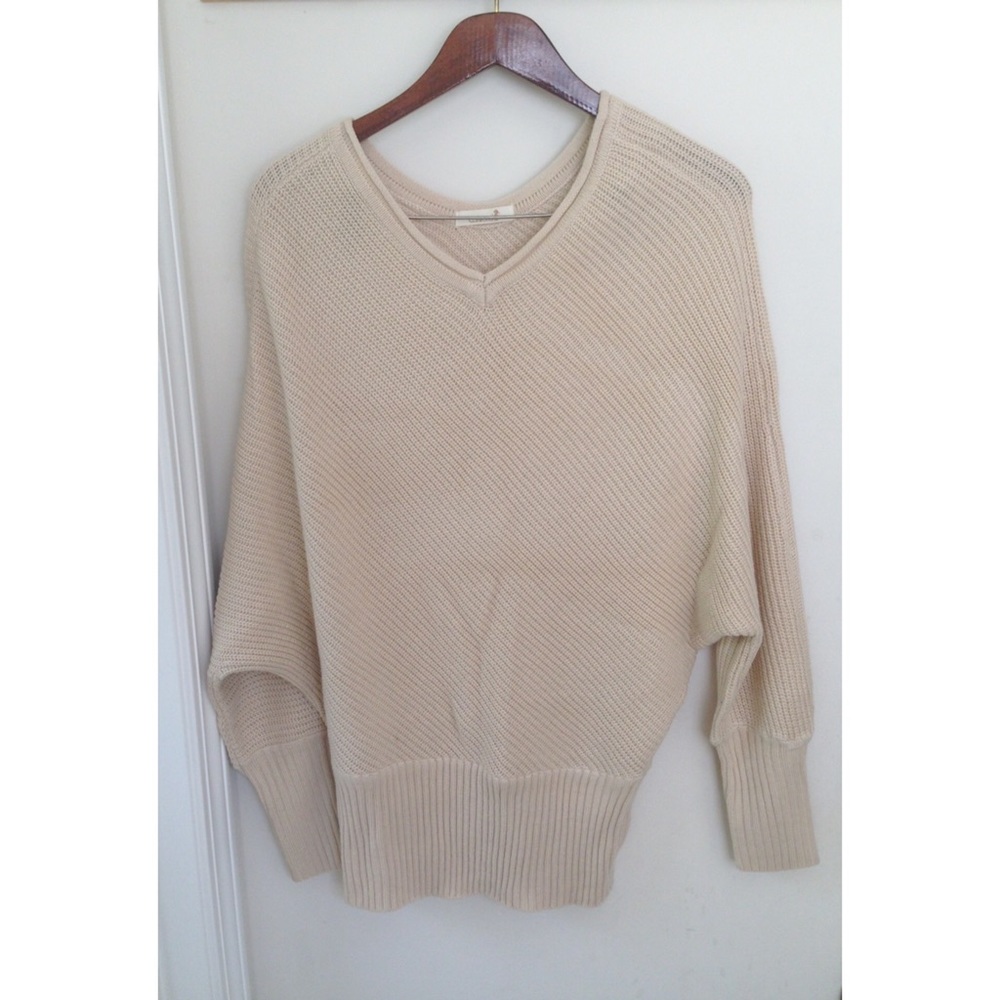 Long beige sweater