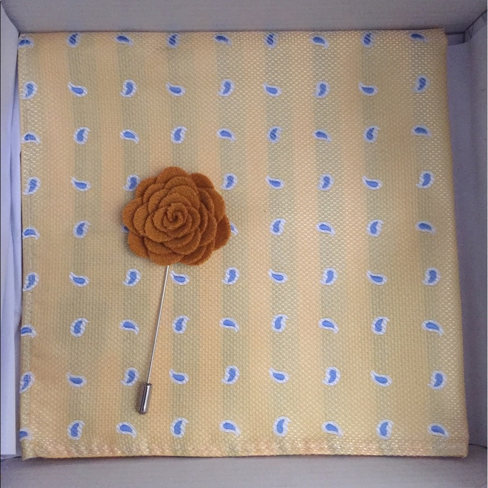 Pocket Square and Lapel Flower