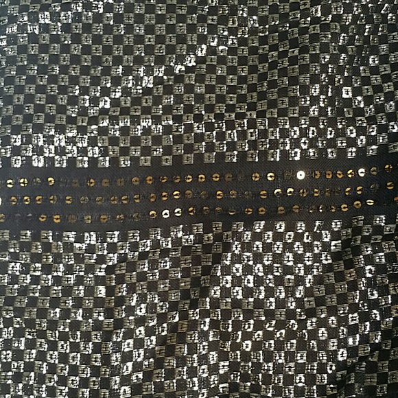 Black, Silver, and Gold Sparkly Shimmery Scarf - Picture 4 of 7