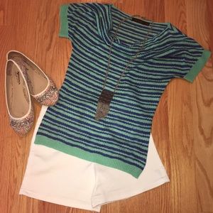 The Limited Knitted Cowl-neck Blouse