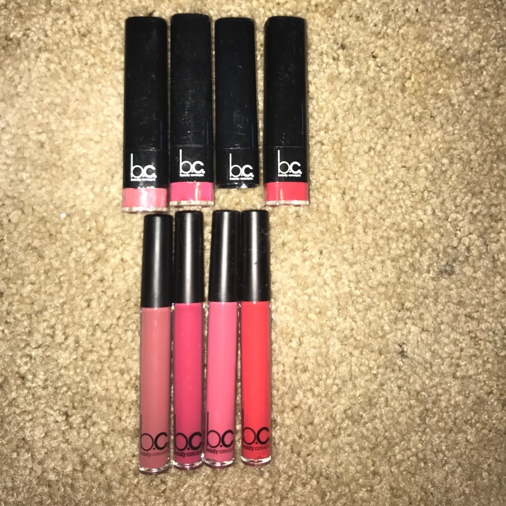 bc liquid lipgloss  and lipsticks