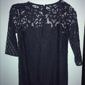 Navy lace dress
