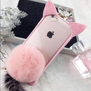 🐱❤️Iphone 7 Plus -(3D Cat Ear Plush Tail Cover)