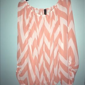 Chevron sheer shirt