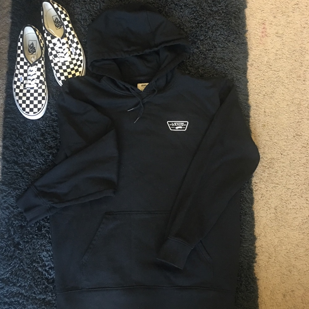 Vans Black Fleece Drawstring Hoodie