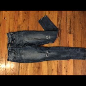 Destroyed denim jeans