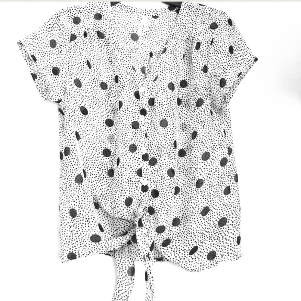 Polka dot blouse