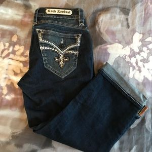 Rock Revival Stephanie Capris Size 27