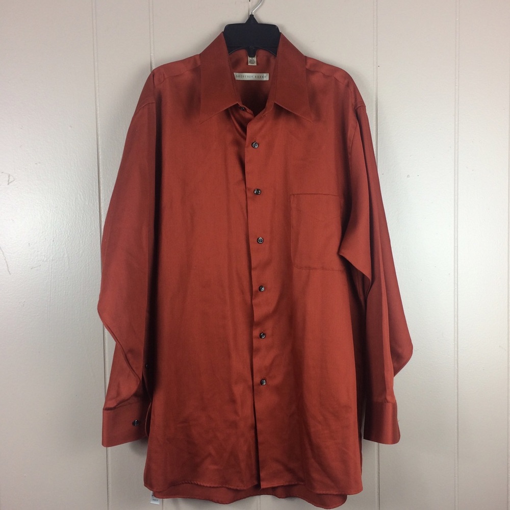 Geoffrey Beene Button Down Long Sleeve Dress Shirt