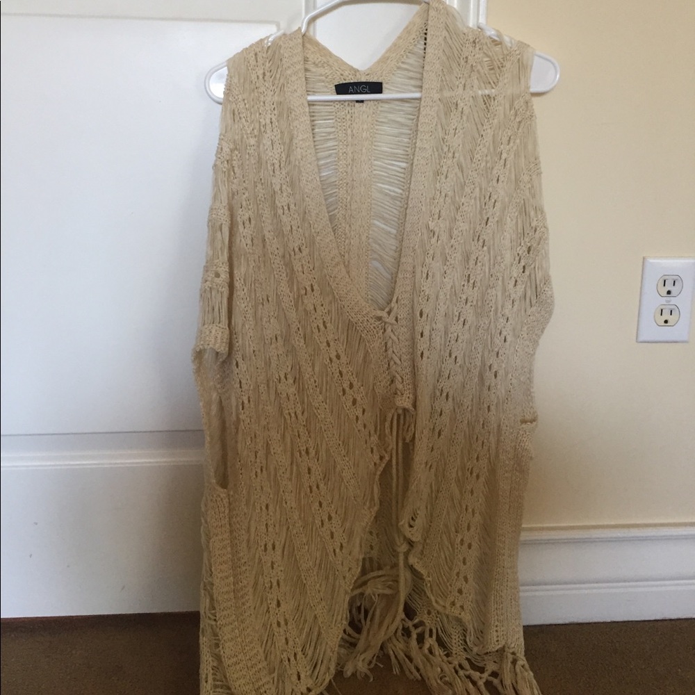 Boho chic beach throw over