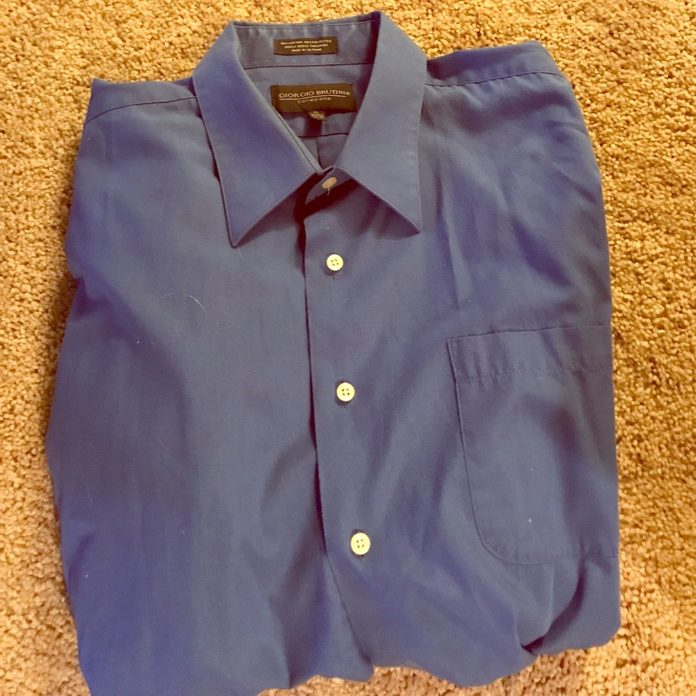 Men's blue dress shirt. Xl