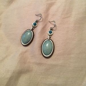 Green/ blue earrings