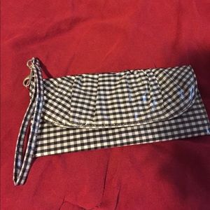 Plaid wristlet