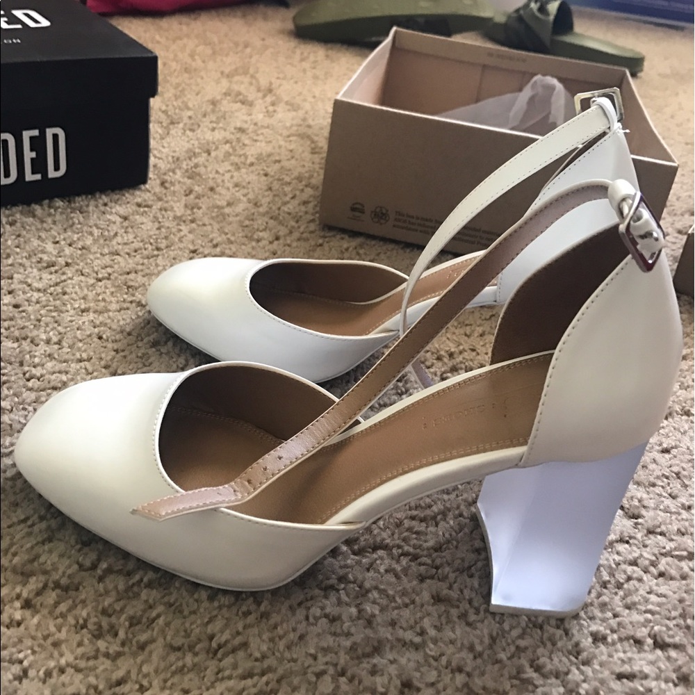 Sexy white heels