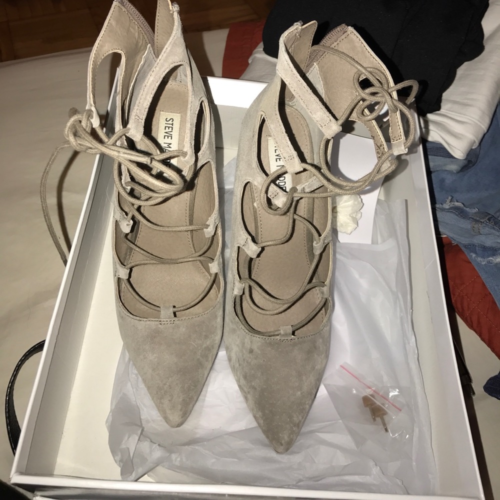 Steve madden lace up heels