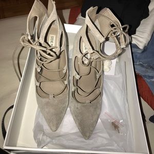 Steve madden lace up heels