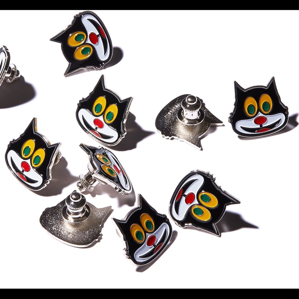 Supreme Mad Cat Pin