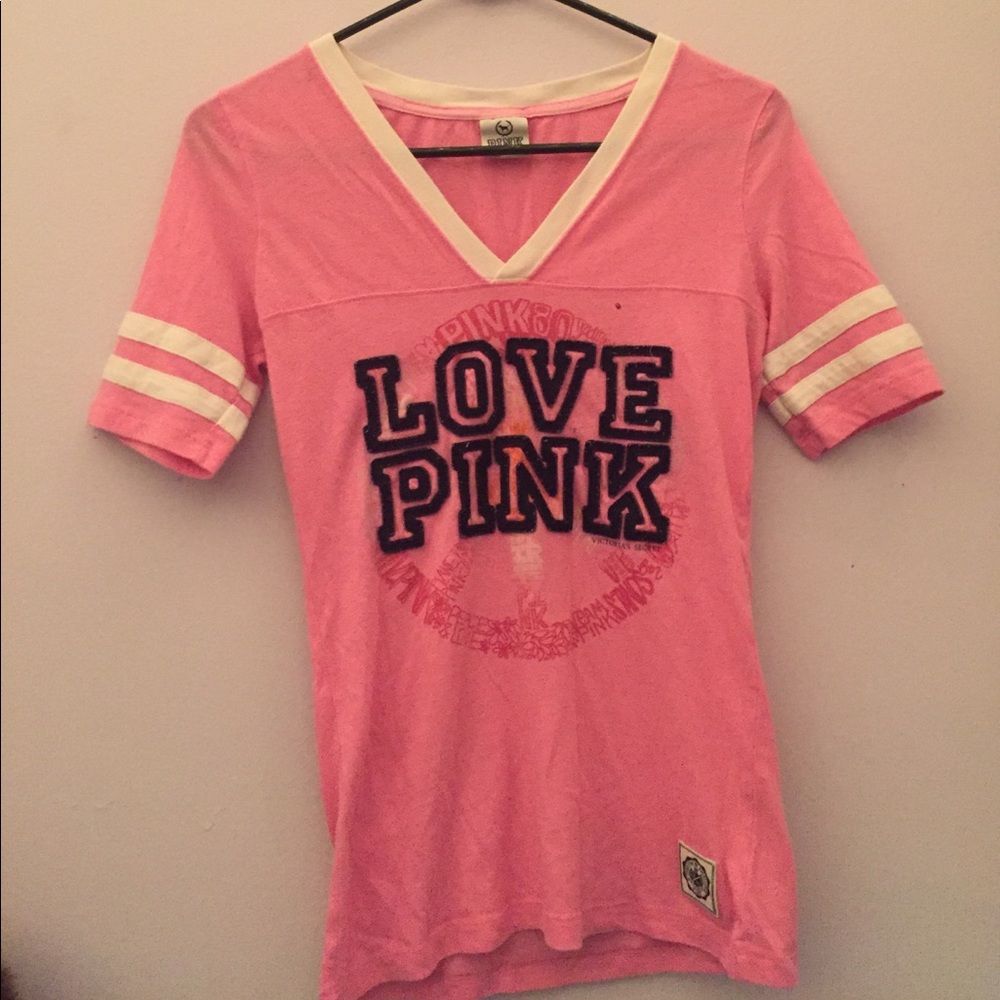 Pink sleep shirt.