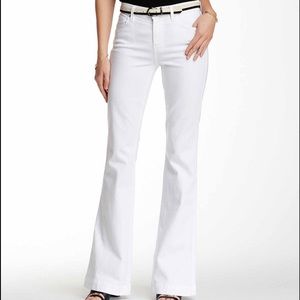 NWOT 7 for all mankind white trouser jeans Size 28