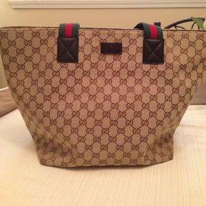 Gucci zippered tote