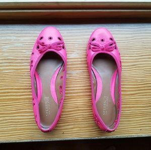 Sperry Leather Ballet Flat with Flower Eyelets