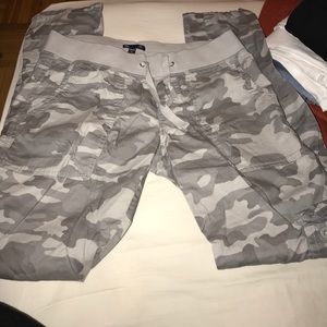 Gay grey camouflage pants