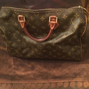 Authentic LV Monogram Speedy 35 Bag