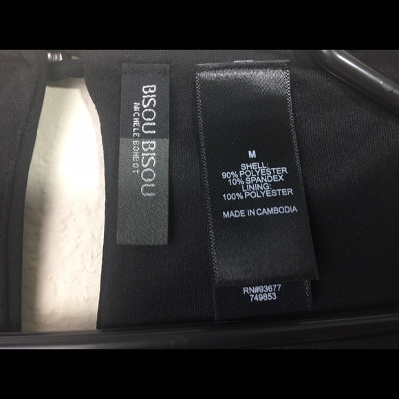 Bisou Bisou Black Peplum Tanktop - Picture 3 of 3