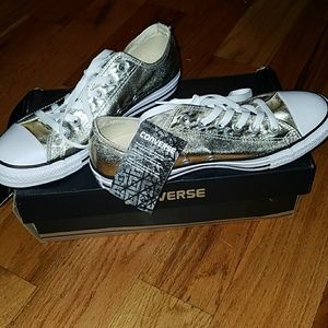 Gold Metallic Converse