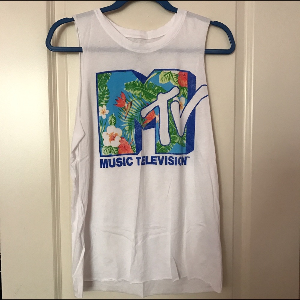 Floral MTV Muscle Tank