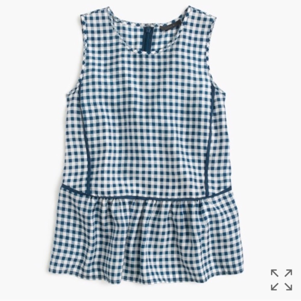 NEW - J.Crew Ruffle Hem Silk Top