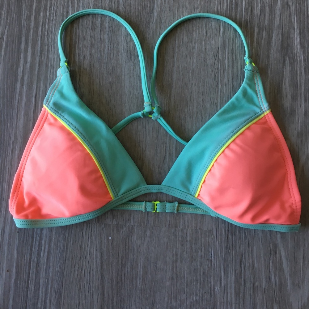 Multi Color Razer back Swim Top