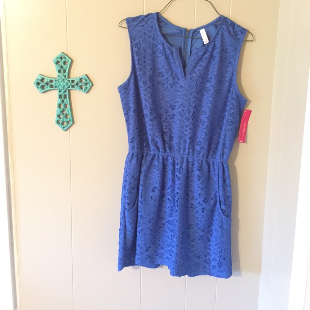 New Blue Lace Romper 🌸